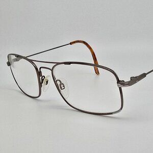 Stetson ZF716 Zyloware 097 Gunmetal Aviator Eyeglasses Frame 56-18-145
